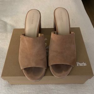 Cole haan mules! Small heel!